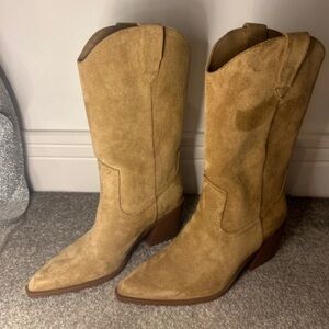 Bershka Tan Heeled Boots